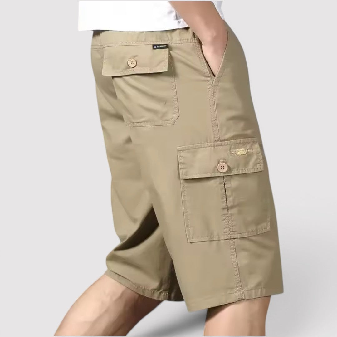Michael Sydney men's cargo shorts, front view