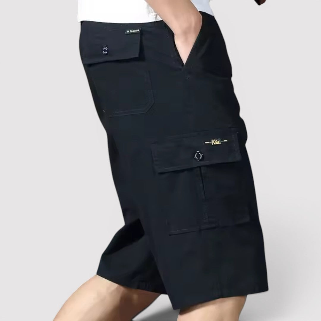 Michael Sydney men's cargo shorts, front view