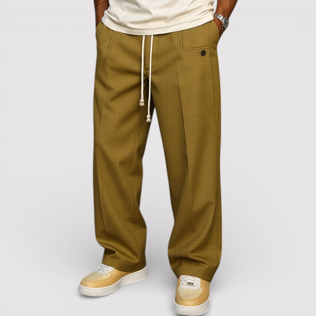 Michael Sydney men's Drawstring Waist Pants, front view