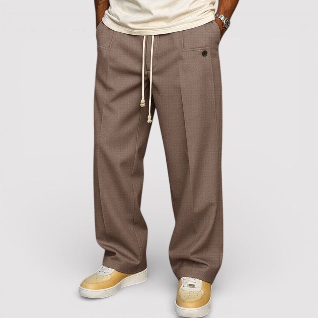 Michael Sydney men's Drawstring Waist Pants, front view