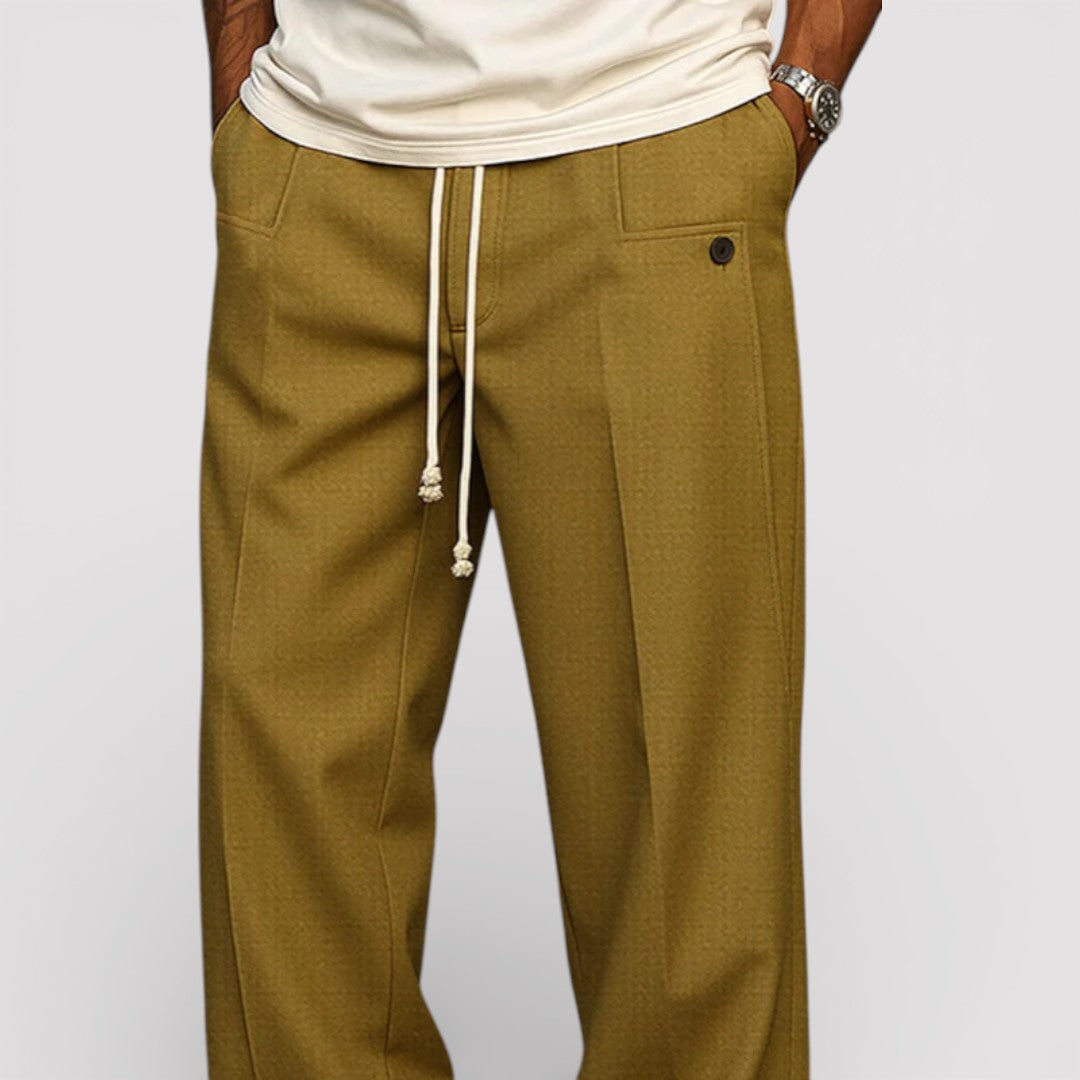 Michael Sydney men's Drawstring Waist Pants, front view