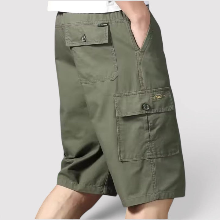Michael Sydney men's cargo shorts, front view