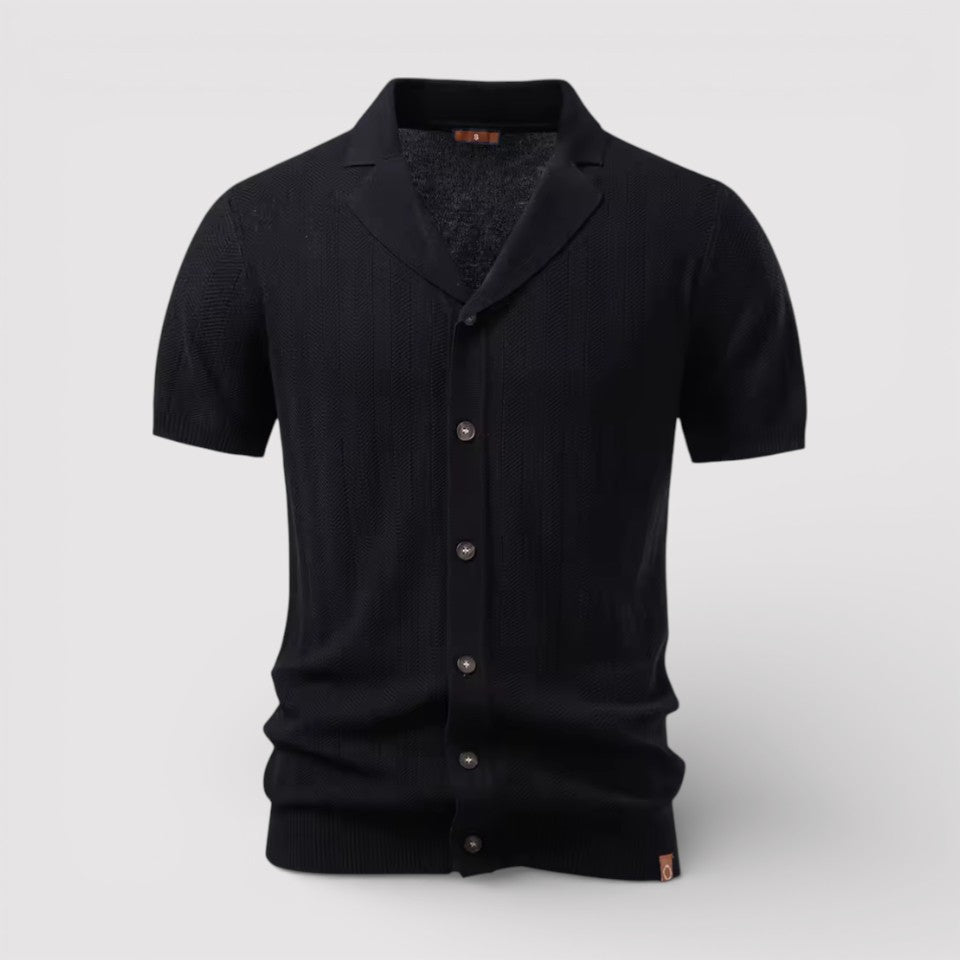 Michael Sydney men's knit shirt, front view