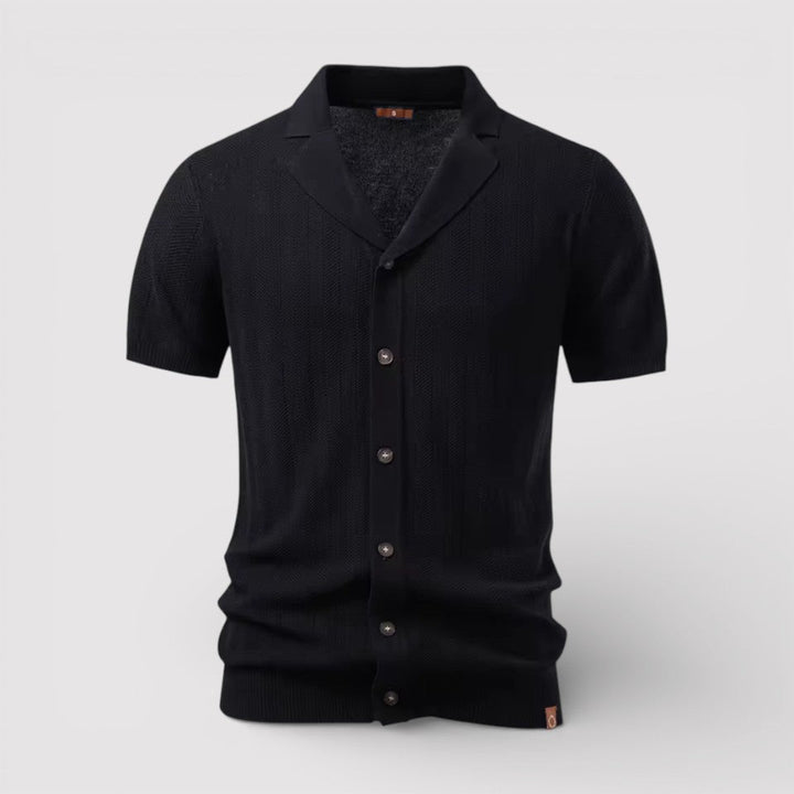Michael Sydney men's knit shirt, front view