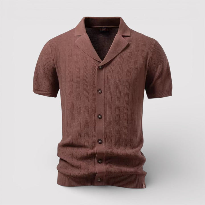 Michael Sydney men's knit shirt, front view