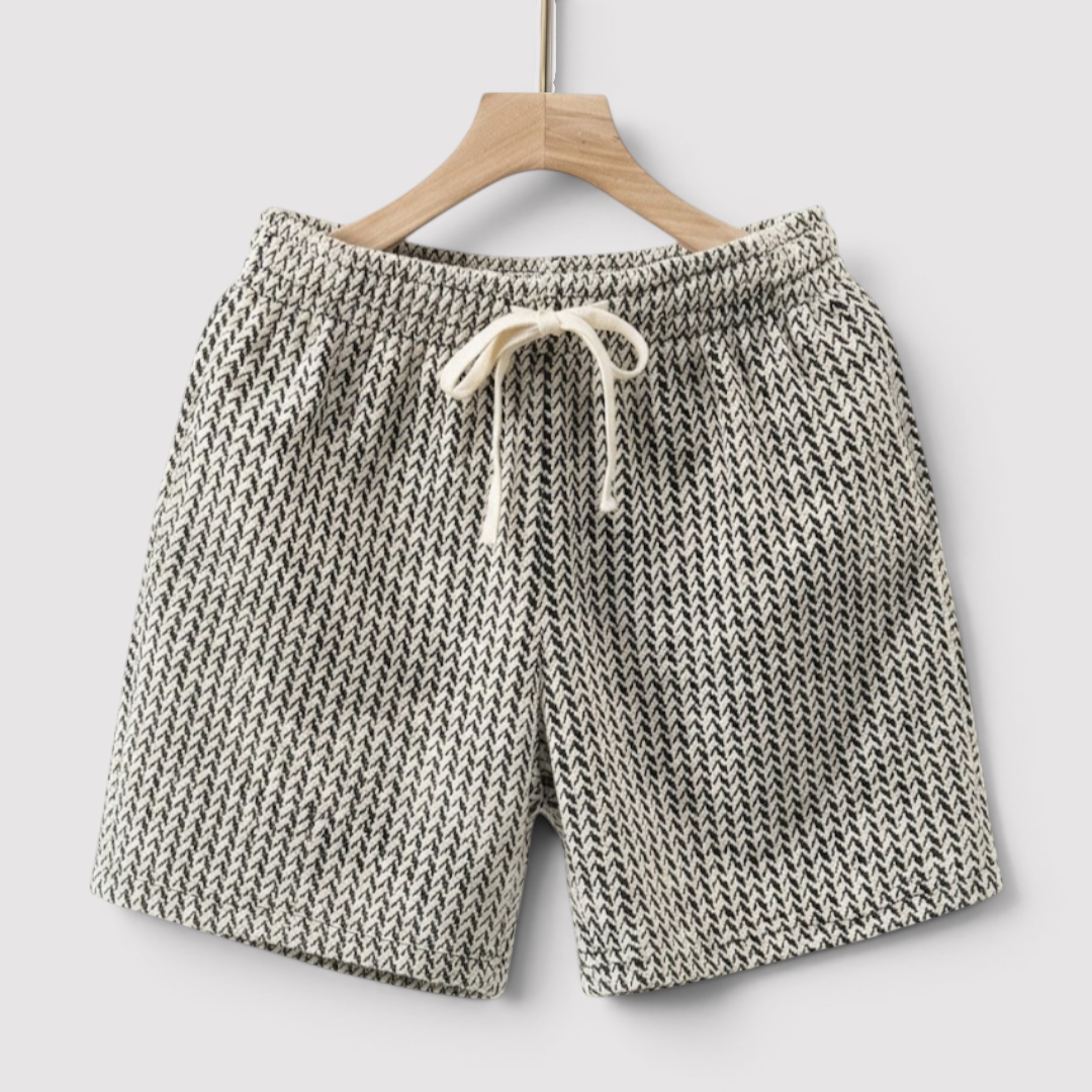 Michael Sydney men's textured shorts, front view