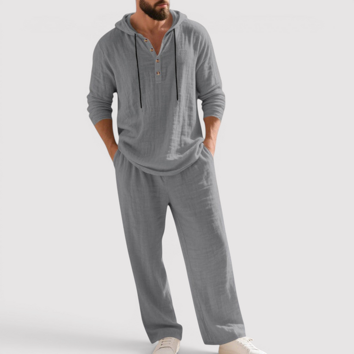Michael Sydney men's sweatshirt and pants set, front view