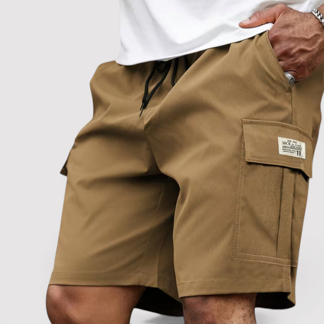 Michael Sydney men's cargo shorts, front view