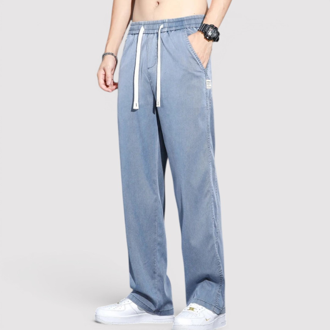 Michael Sydney men's wide-leg pants, front view