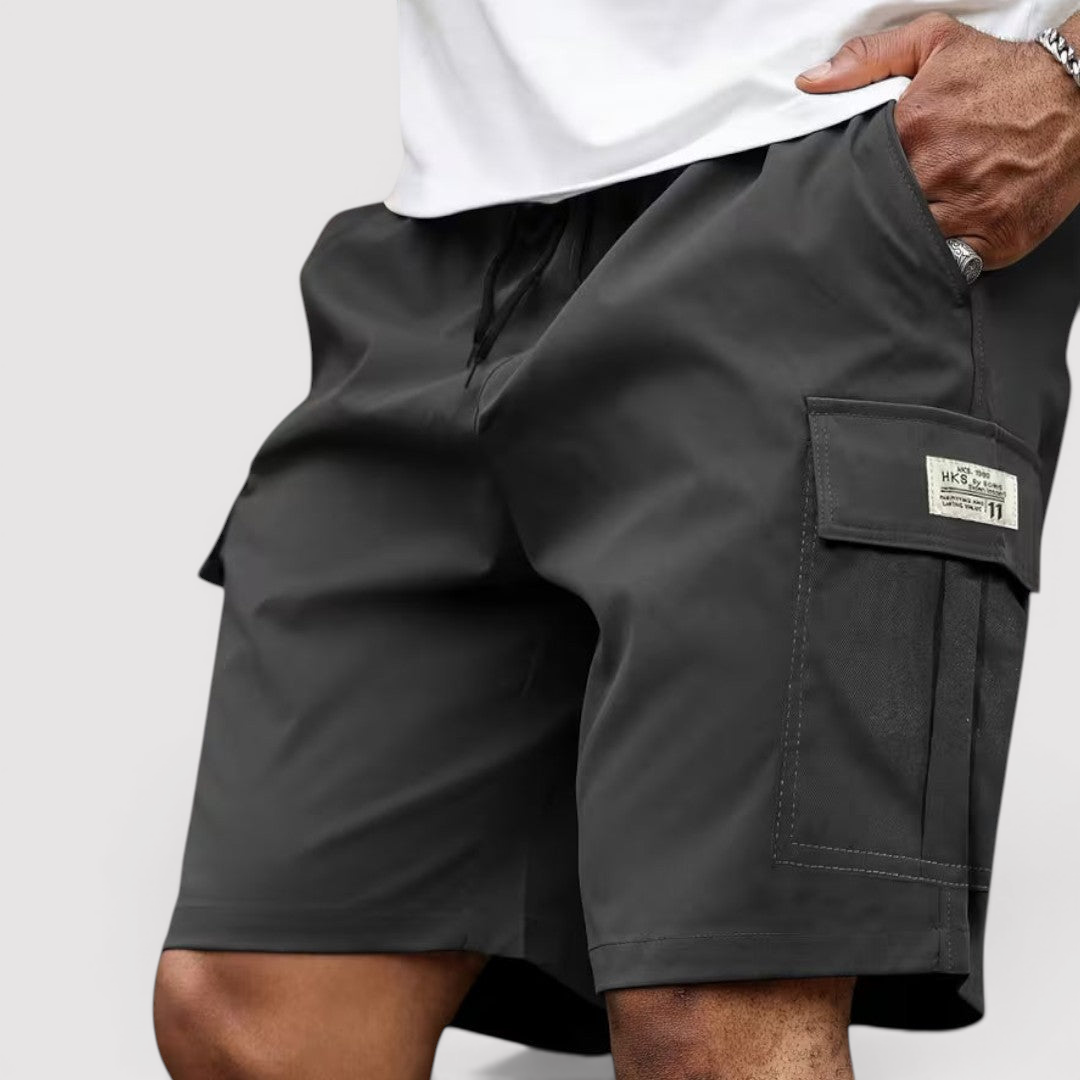 Michael Sydney men's cargo shorts, front view