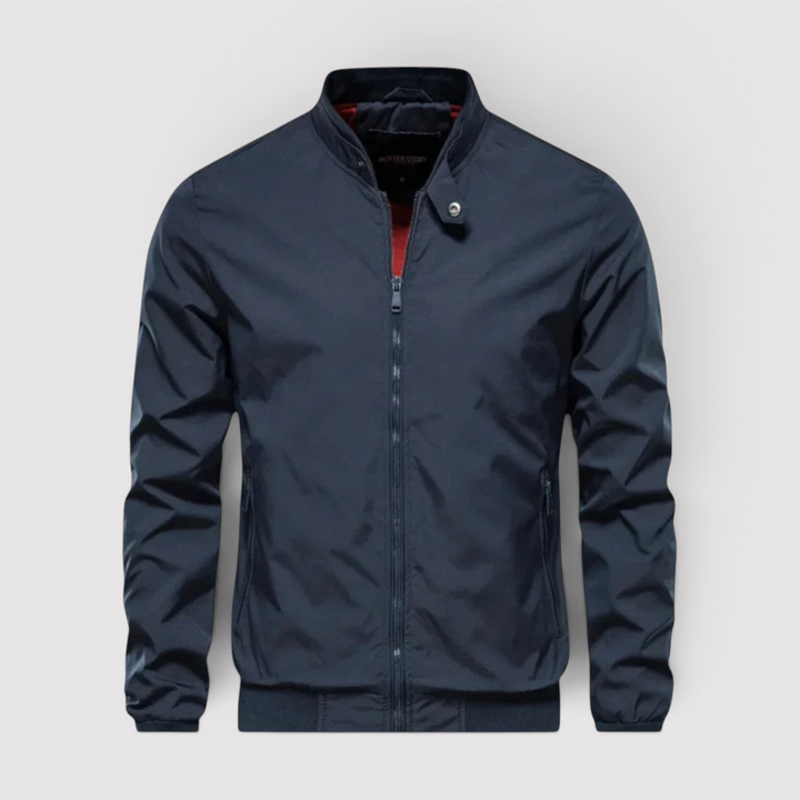 Michael Sydney men's zip jacket, front view