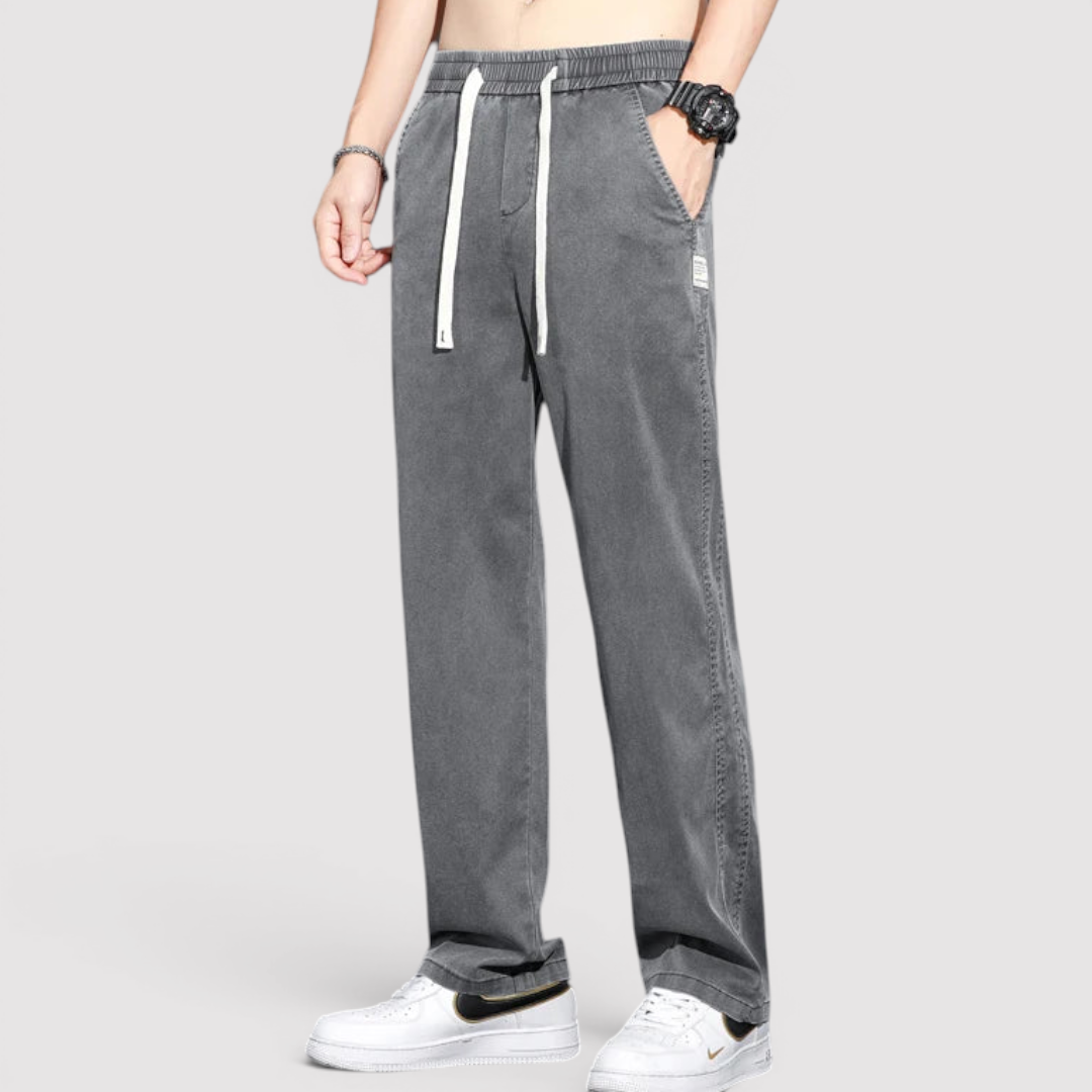 Michael Sydney men's wide-leg pants, front view