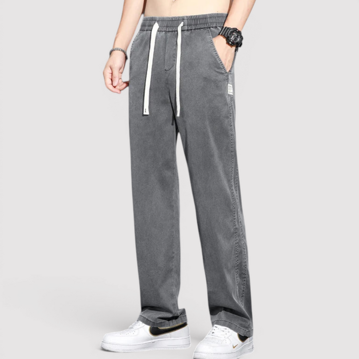 Michael Sydney men's wide-leg pants, front view