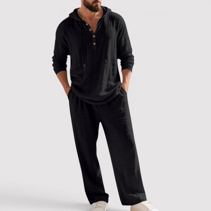 Michael Sydney men's sweatshirt and pants set, front view
