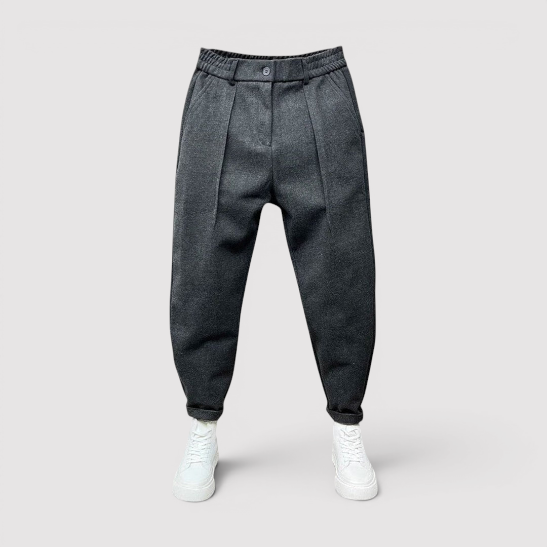 Michael Sydney men's lightweight tapered pants, front view