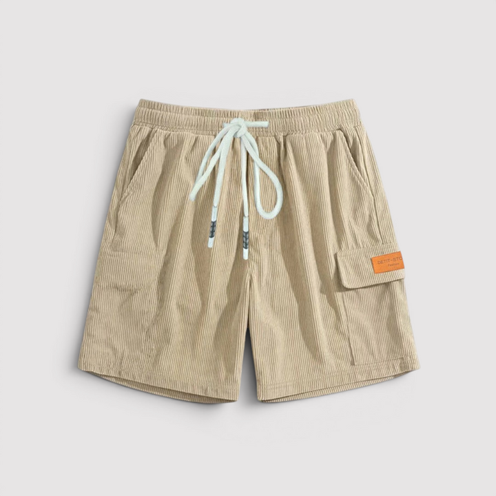 Michael Sydney men's rib shorts, front view