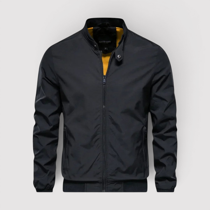 Michael Sydney men's zip jacket, front view