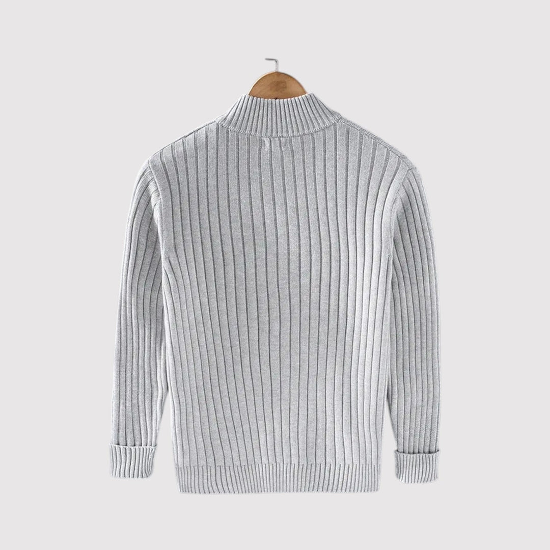 Michael Sydney men's Ribbed cardigan, front view