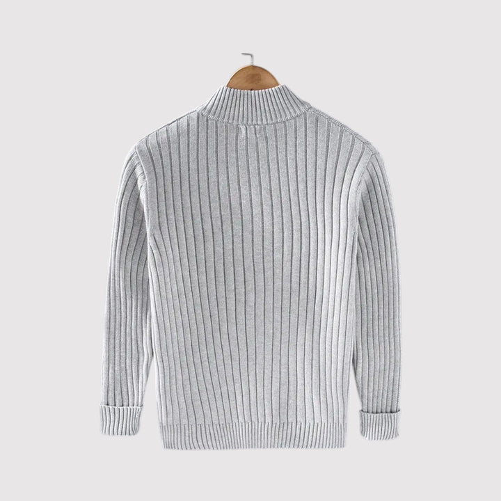 Michael Sydney men's Ribbed cardigan, front view