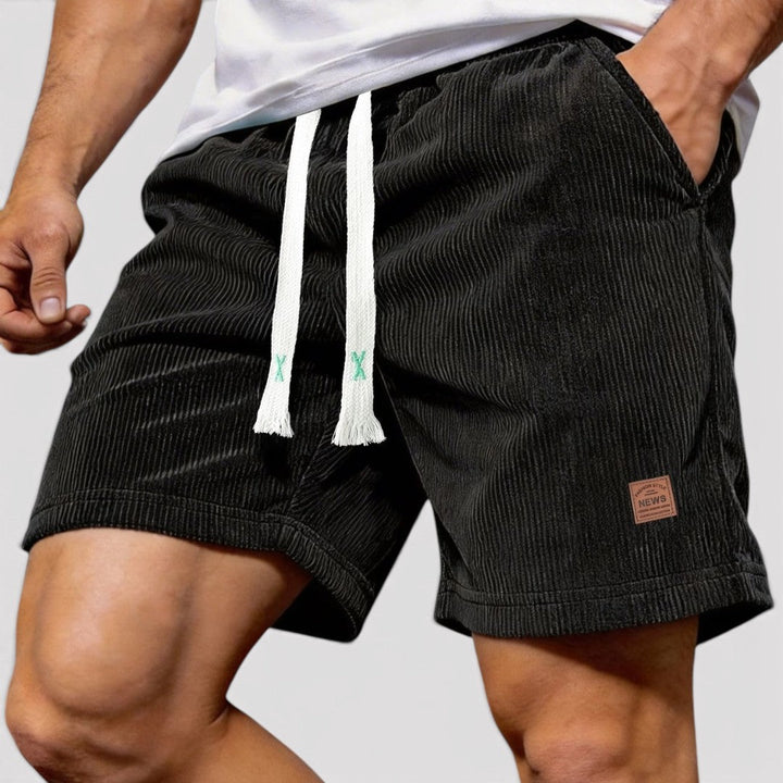 Michael Sydney men's ribbed shorts, front view