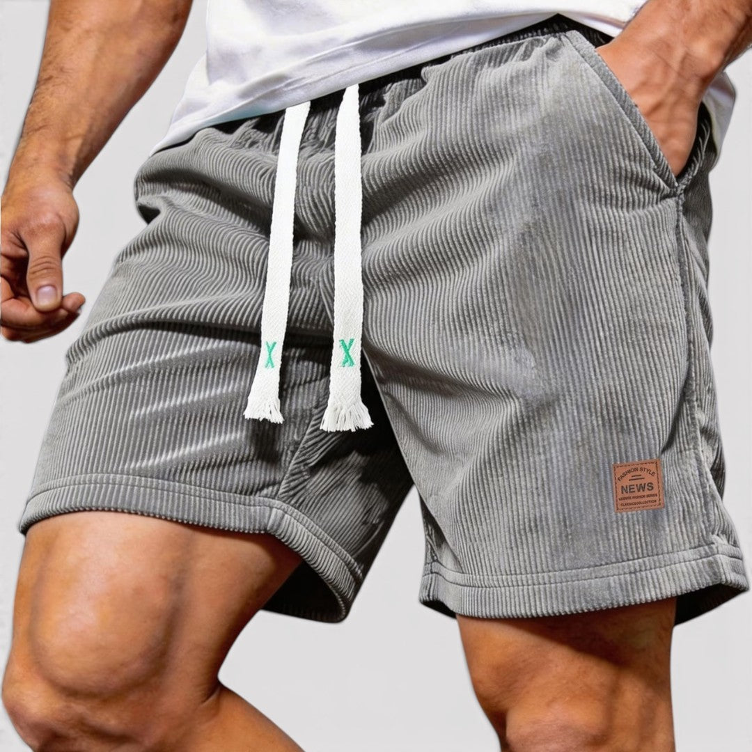 Michael Sydney men's ribbed shorts, front view