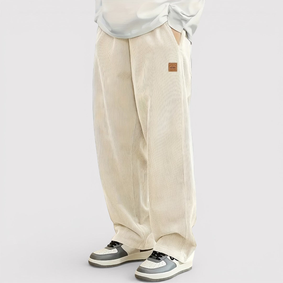 Michael Sydney men's relaxed pants, front view