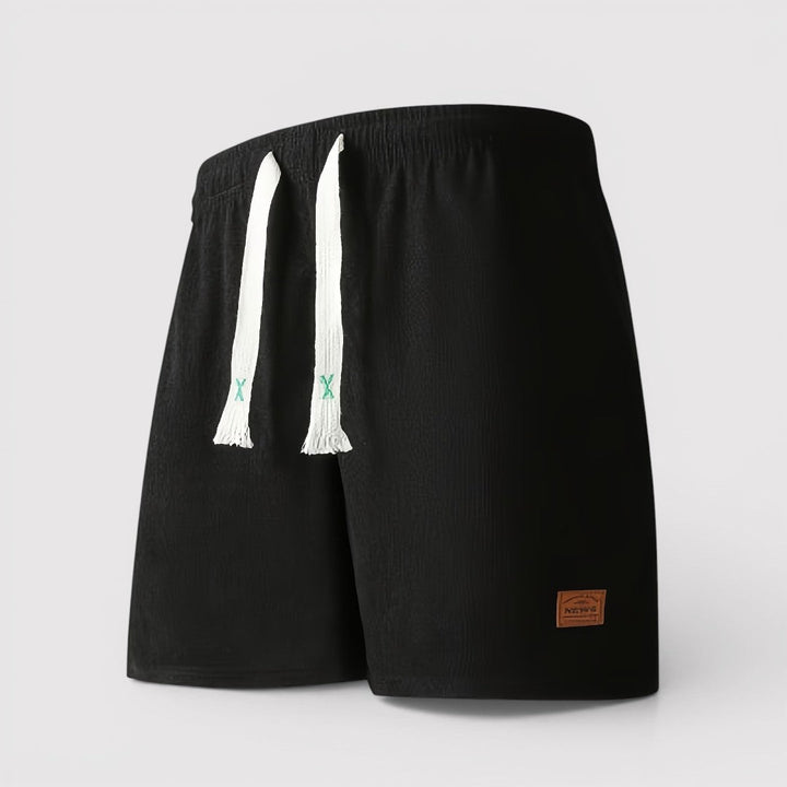 Michael Sydney men's ribbed shorts, front view
