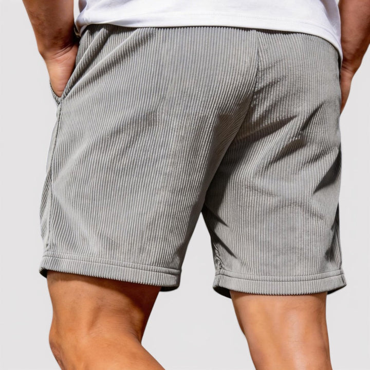 Michael Sydney men's ribbed shorts, front view