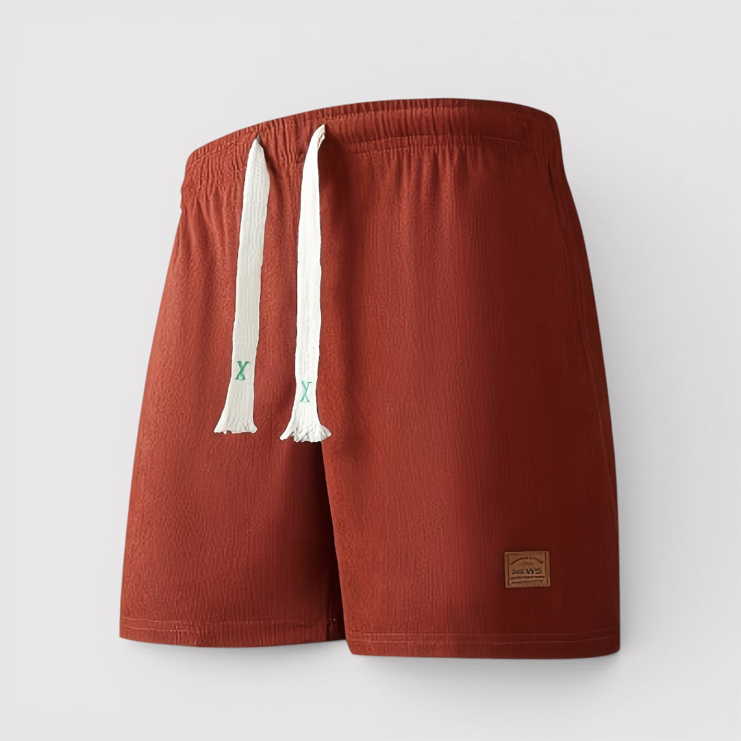 Michael Sydney men's ribbed shorts, front view
