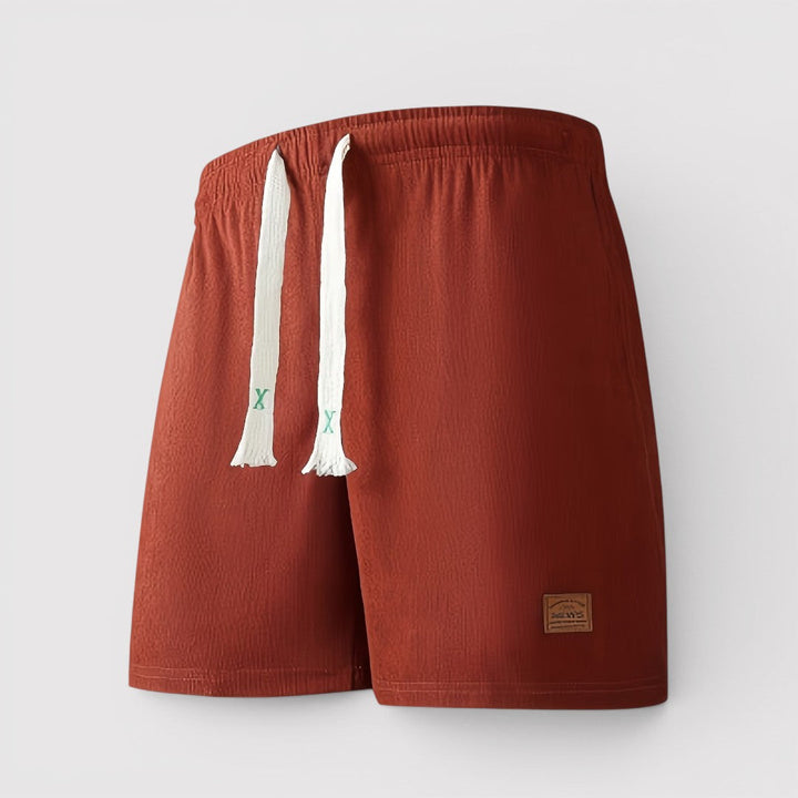 Michael Sydney men's ribbed shorts, front view