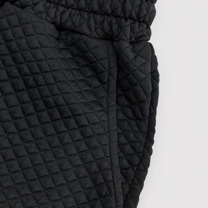 Michael Sydney men's quilted shorts, front view