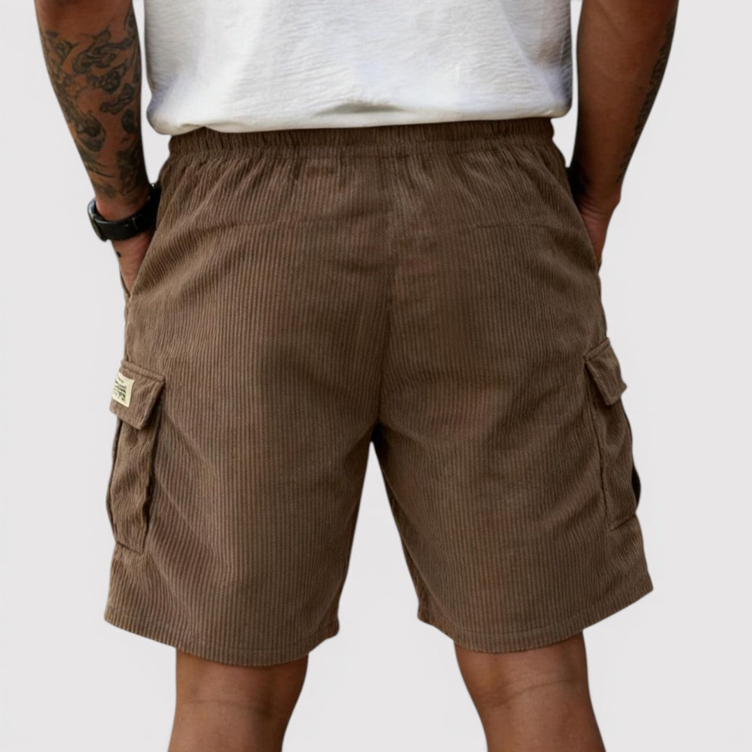 Michael Sydney men's ribbed shorts, front view