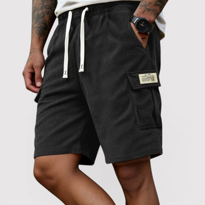 Michael Sydney men's ribbed shorts, front view