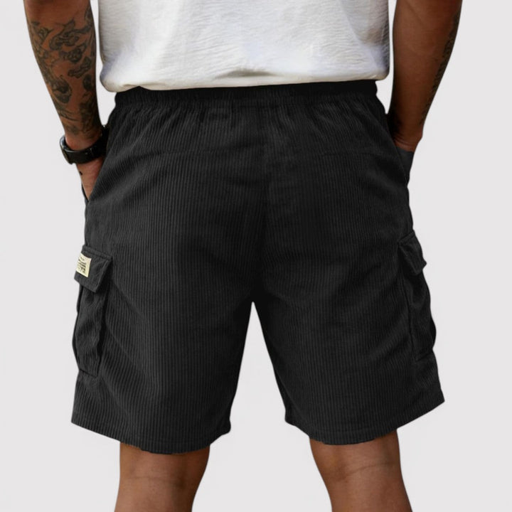Michael Sydney men's ribbed shorts, front view