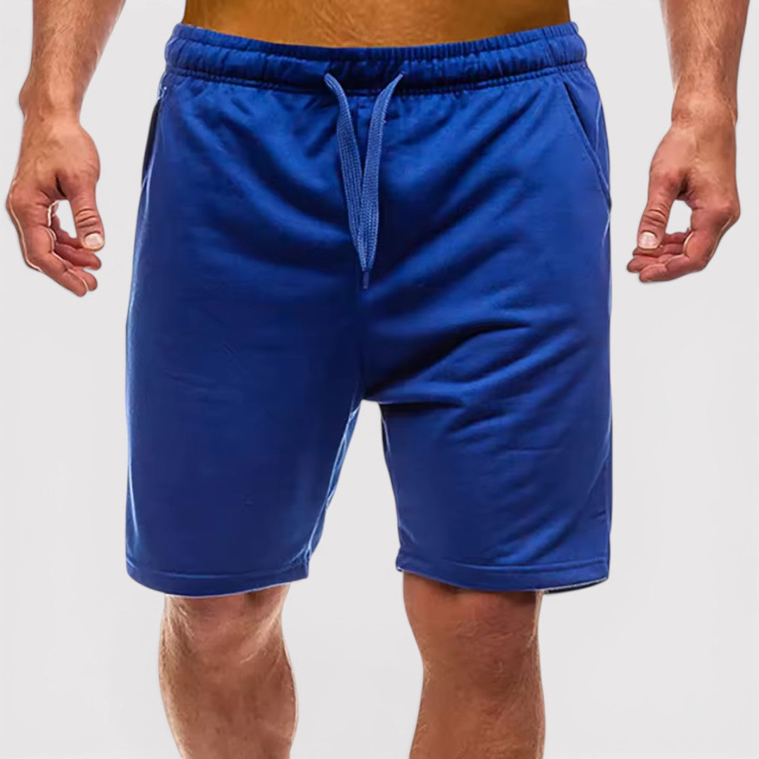 Michael Sydney men's lightweight basic shorts, front view