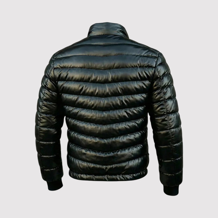 Michael Sydney men's puffer jacket, front view