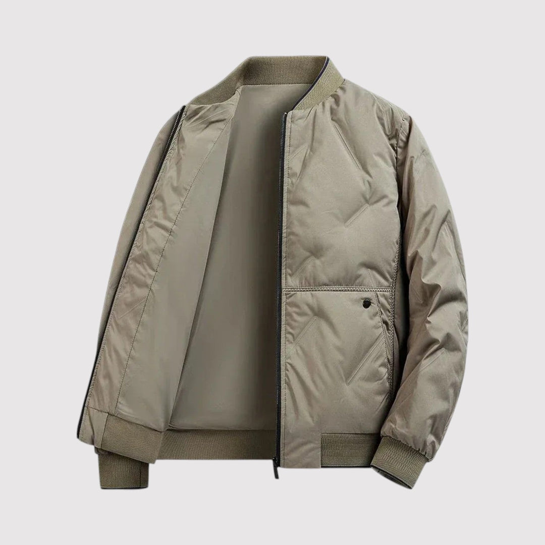 Michael Sydney men's Quilted jacket, front view