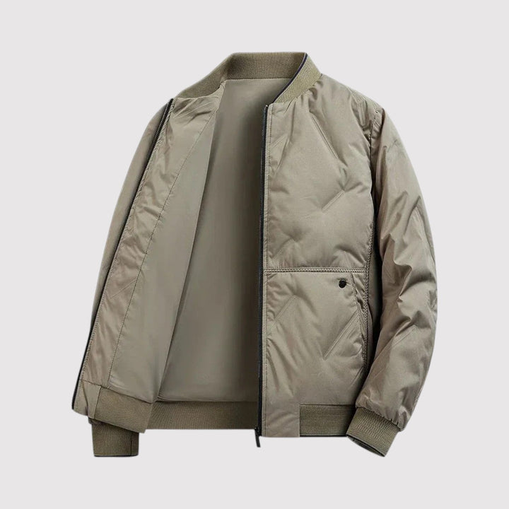Michael Sydney men's Quilted jacket, front view