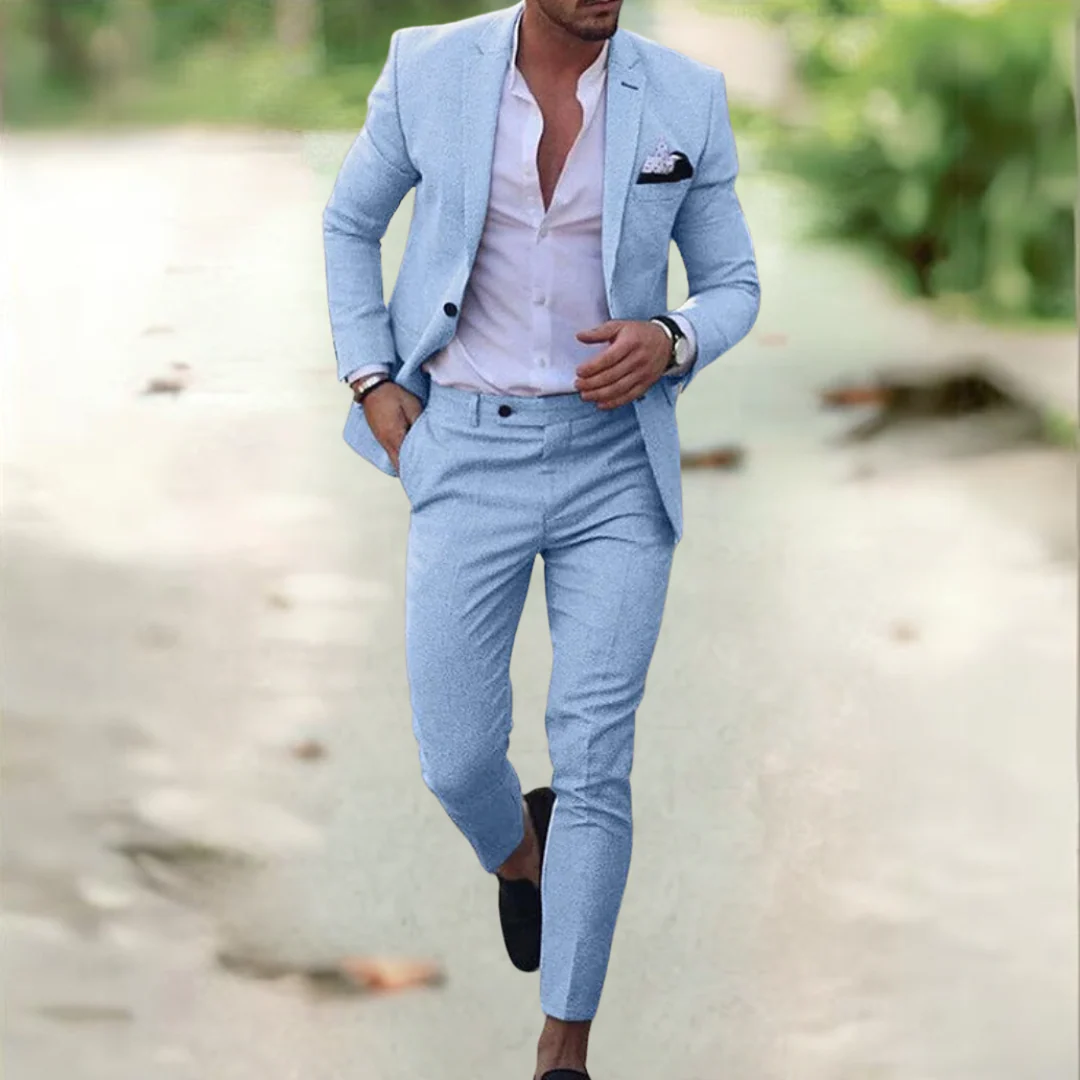 Michael Sydney men's summer set, front view