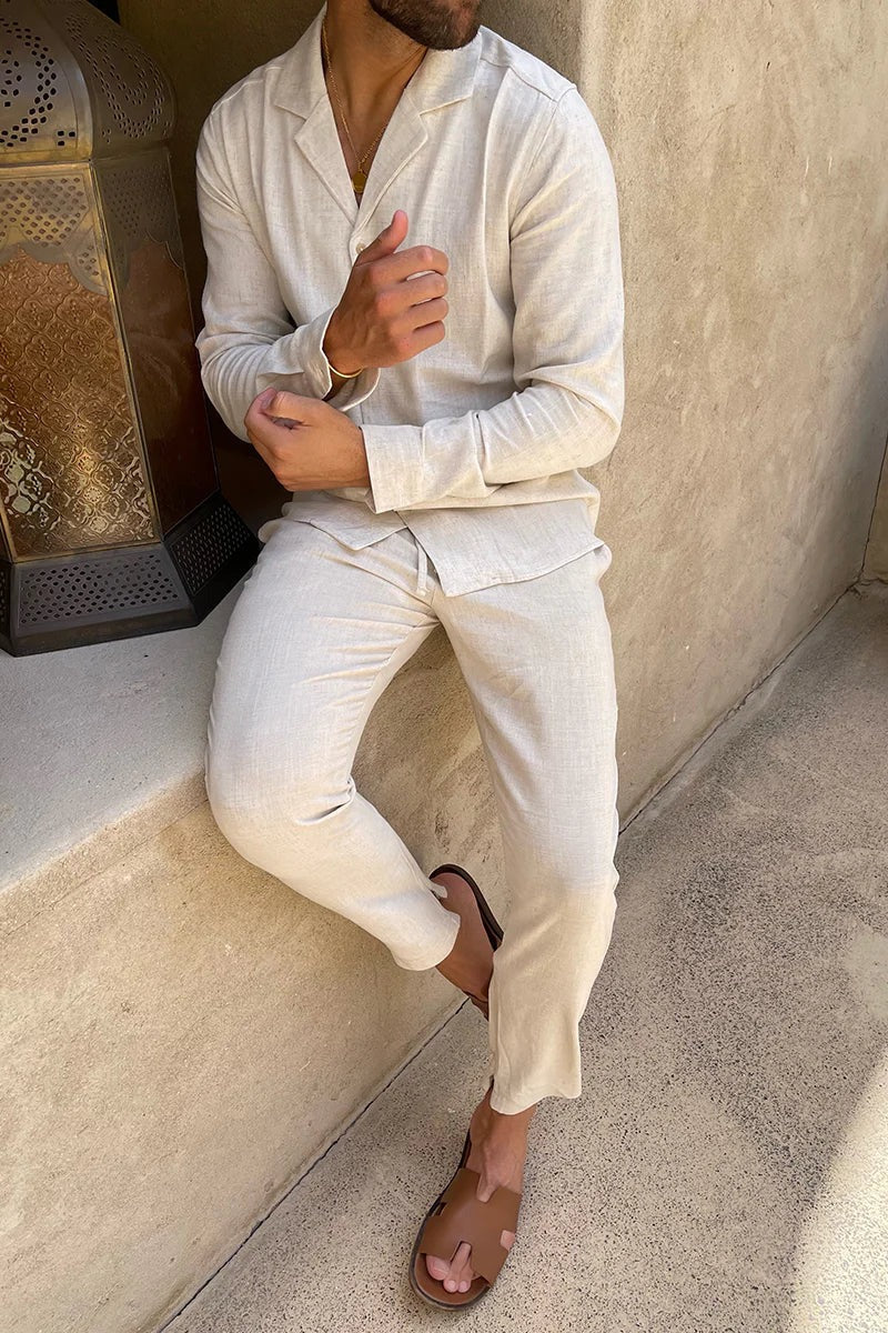 Michael Sydney men's summer set, front view