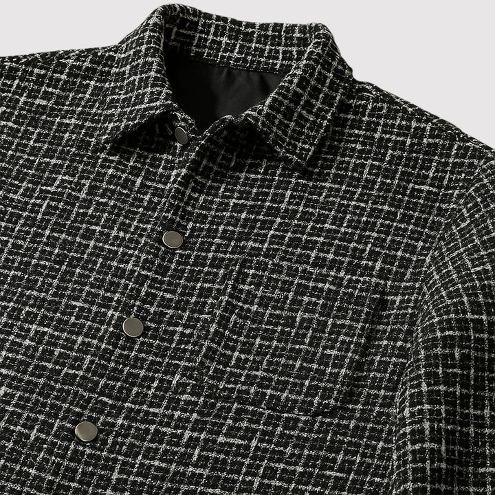 Michael Sydney men's Checked overshirt, front view