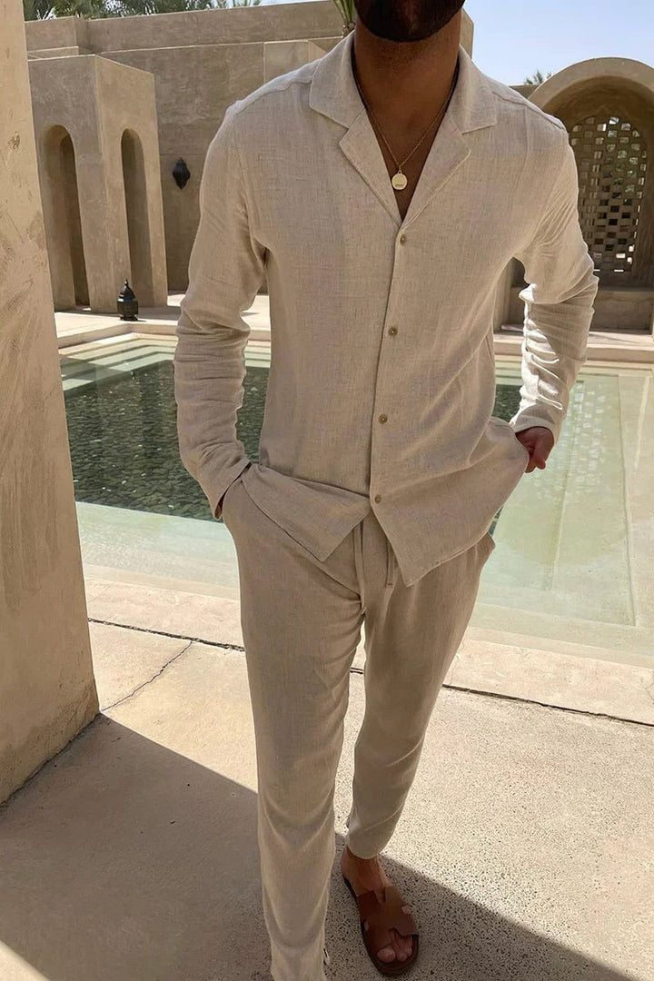 Michael Sydney men's summer set, front view