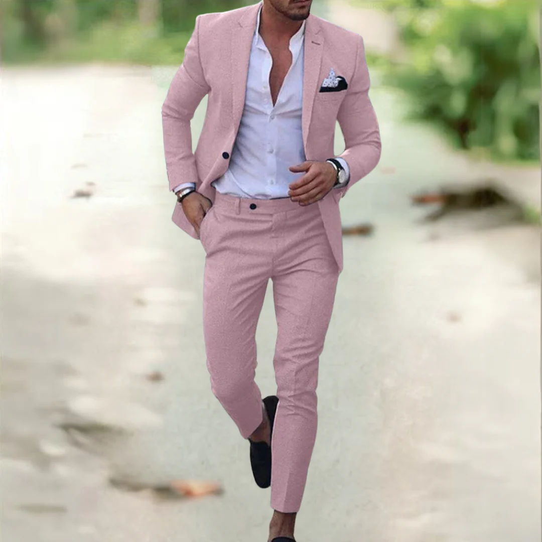 Michael Sydney men's summer set, front view