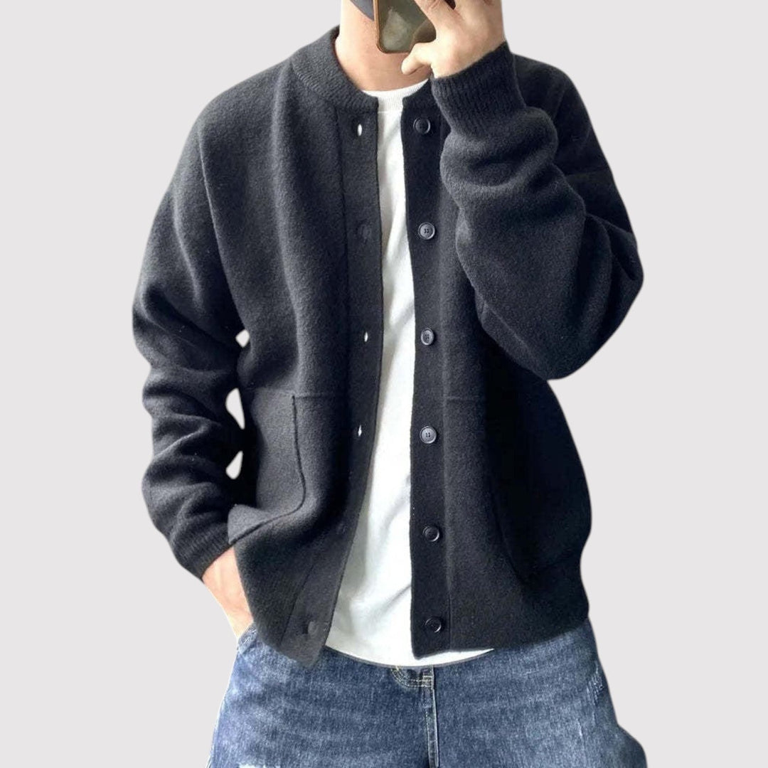 Michael Sydney men's cardigan, front view