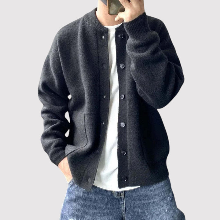 Michael Sydney men's cardigan, front view