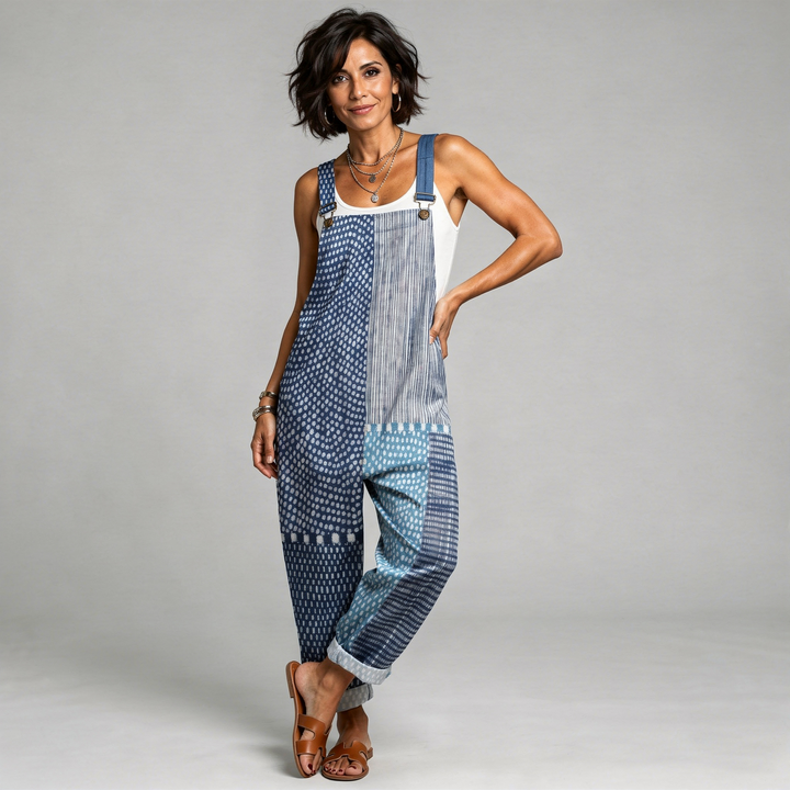 Jessica™ | Boho Patchwork Overalls