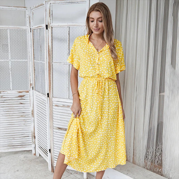 Alicia™ | Printed Summer Midi Dress