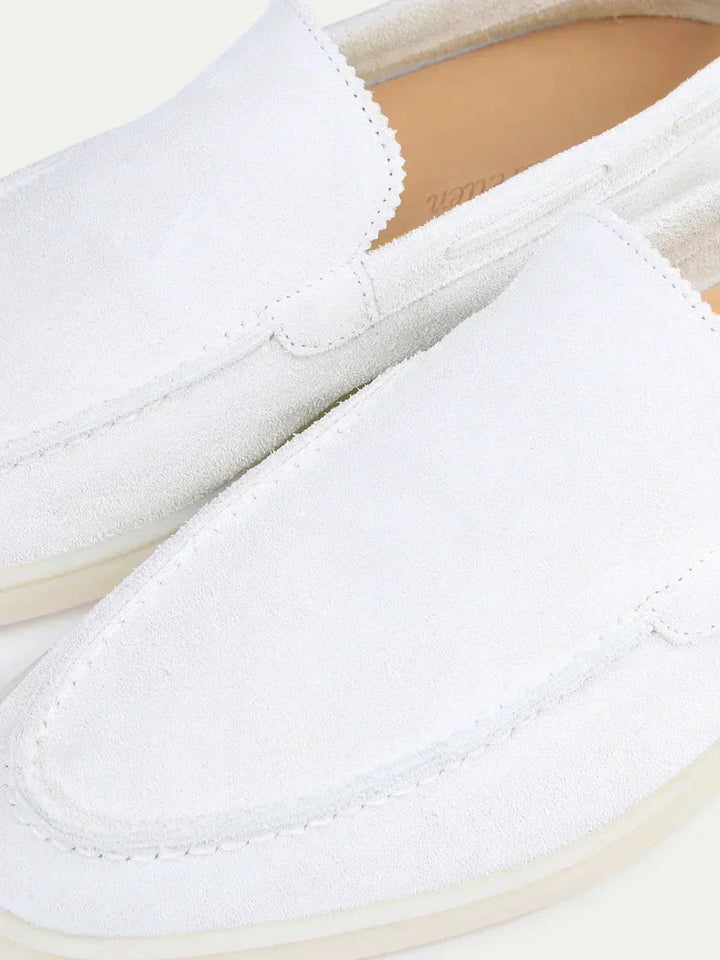 Michael Sydney men's loafers Pearl White, front view