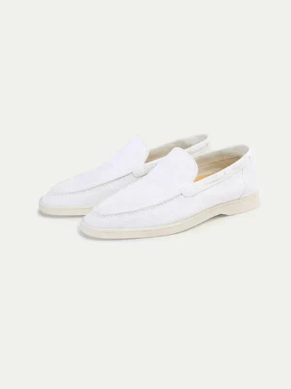 Michael Sydney men's loafers Pearl White, front view