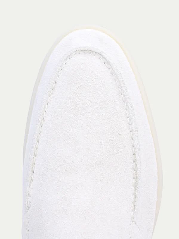 Michael Sydney men's loafers Pearl White, front view